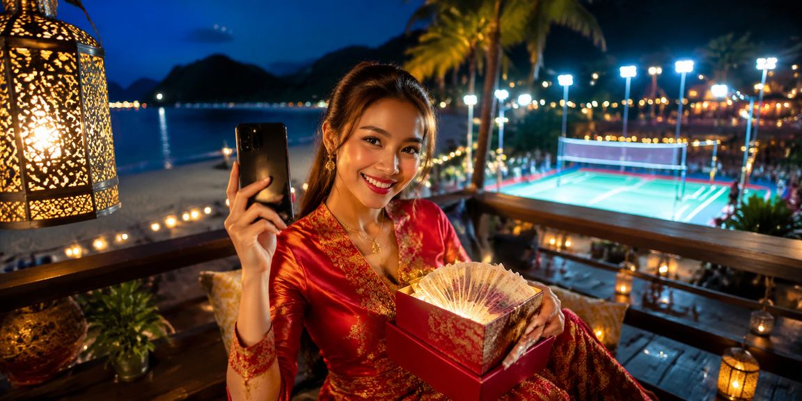 Kasino mudah alih sempena Hari Raya di Langkawi dengan suasana perayaan tempatan
