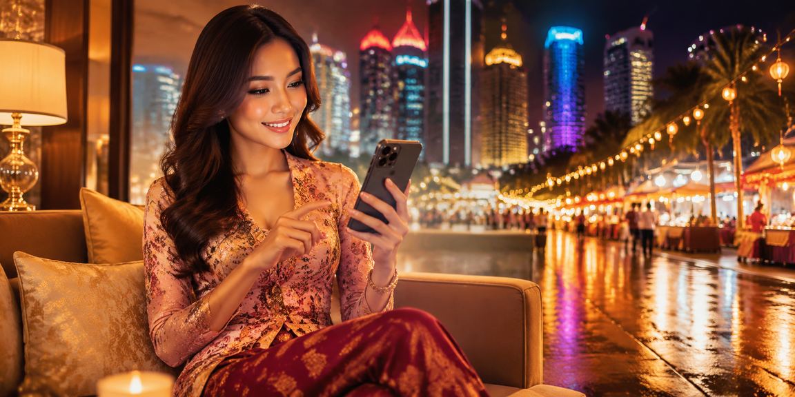 Pengguna kasino mudah alih di Petaling Jaya mengurus akaun VIP dari telefon pintar